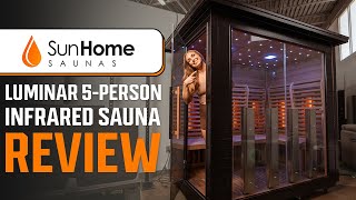 Sun Home Saunas 5Person Luminar Infrared Sauna Review [upl. by Aihtnamas362]