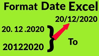 Change date format in Excel  Date format change datevalue function in excel [upl. by Anaili361]