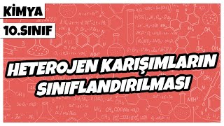 10 Sınıf Kimya  Heterojen Karışımların Sınıflandırılması  2022 [upl. by Rye]