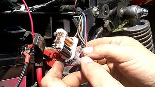 Yamaha YBR 125 Electrical diagnostics and chain adjustment [upl. by Afesoj]