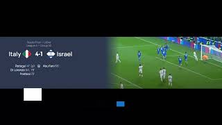 Nations LeagueLItalia Vince 41 Su Israele 15102024 [upl. by Keeley]