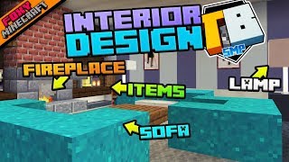 Lounge Room Interior Design  Truly Bedrock 147  Minecraft Bedrock Edition SMP MCPE  MCBE [upl. by Nyleve]