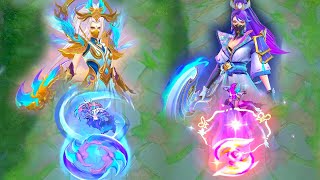 Hanabi Moonlit Ninja VS Riverland Phoenix Skin Comparison [upl. by Nichola926]