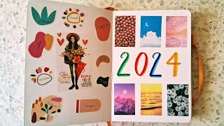 Bullet Journal  Planner 2024 set up planner bujo january 2024 [upl. by Eninaj]