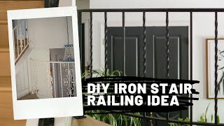 How to Update Wrought Iron Stair Railing [upl. by Lednew900]