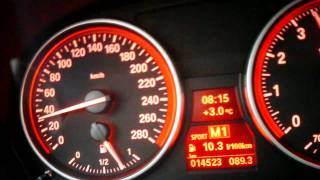 BMW 335i Cabrio 306 HP 0200 kmh full acceleration [upl. by Clio]