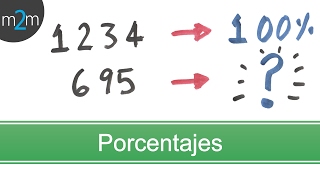 PORCENTAJE entre dos cantidades │ REGLA DE 3 [upl. by Jez888]