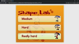 BBC Bitesize KS1 Games Maths Shape Lab Walkthrough [upl. by Nappie]