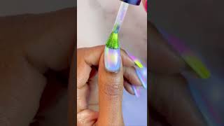 🩵🌞 easynailart nails naildesigns shorts gradientnails nailart nailinspo [upl. by Rianna]