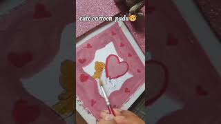 cute panda cartoon painting 🐻art cute cartoon panda shortvideo shorts short s [upl. by Harley228]