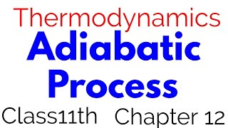 Adiabatic thermodynamics process class 11th chapter 12 Physics [upl. by Attenev492]