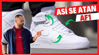 ⏩ ¿Cómo Atar AIR FORCE 1 MID Hazlo como NIKE en 2023 ✅ 【AF1 MID】 [upl. by Nnylamme]