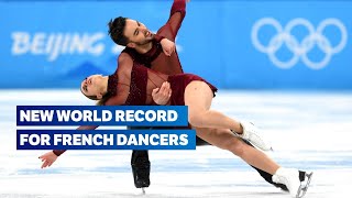 World Record  Papadakis and Cizeron ice dance highlights  Figure Skating Beijing 2022 [upl. by Mcintyre]