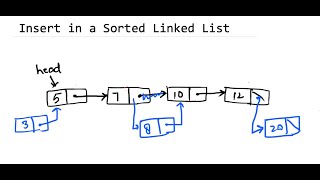 Insert a value in a Sorted Linked List [upl. by Aniraz]