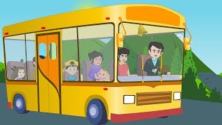 Wheels On The Bus  Nursery Rhyme with lyrics [upl. by Sams994]