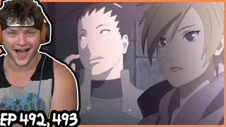 SHIKAMARU ASKS TEMARI OUT  Naruto Shippuden REACTION Episode 492 493 [upl. by Rebel]