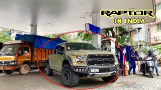 FORD RAPTOR spotted in INDIAN ROADS 🤯 HUGE Road PRESENCE [upl. by Osbert]