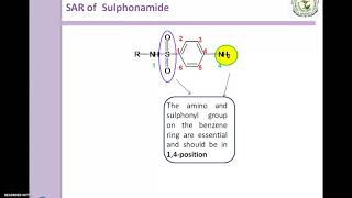 SAR of Sulphonamide [upl. by Anitneuq997]