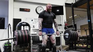 Is Hafthor going to lift 520 Kilos New PR powerlifting strongman [upl. by Rowe980]