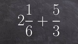 How to find the sum of a mixed number and a fraction [upl. by Emoraj228]