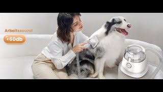 INSE Tondeuse Chien Aspirateur Poil de Chien Professionnelle 5 Outils de Toilettage [upl. by Acsicnarf]