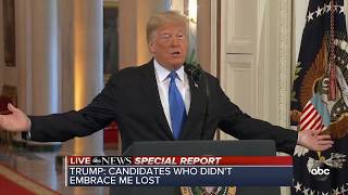 President Trump speaks at WH after 2018 midterm election night  ABC News [upl. by Kroll]