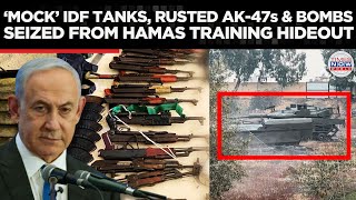 IDFs Reveals Hamas Training Tactics Mock Tanks Gun Workshop Rusted Weapons Seized From School [upl. by Anai593]