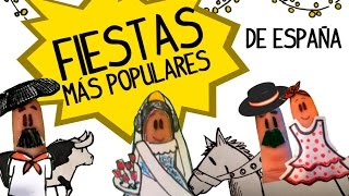 Un paseo por las fiestas más famosas de España [upl. by Jermain8]