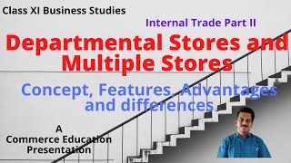 Departmental Stores and Chain Stores as fixed shop large retailors for class XI Business Studies [upl. by Nnael]