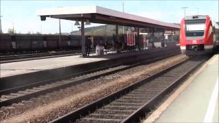 Züge im Bahnhof Schwandorf 2014 [upl. by Inahpets]