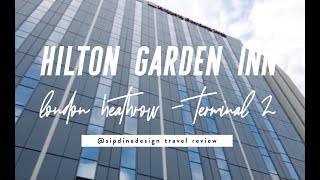 Hilton Garden Inn T2 Heathrow  The one with the Runway Views  4K [upl. by Naejamron]