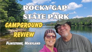 Rocky Gap State Park Campground Review and Things to Do Flintstone Maryland [upl. by Yaron]