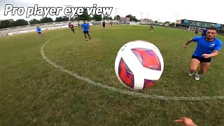 Professional football player team game training eye view [upl. by Yniatirb292]