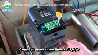 HY type 220V VFD connection Spindle motor and setting Video [upl. by Winifield]