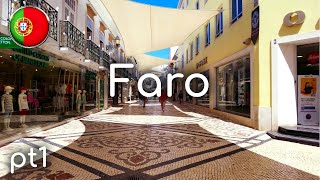 🇵🇹 Portugal Faro  pt1  Walking tour in Faro  Algarve [upl. by Ainod]