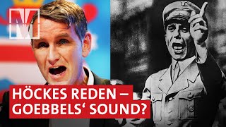 Was Höcke und Goebbels verbindet [upl. by Runkle]