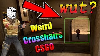 Crosshair Fun in CSGO Hilarious Cross hairs [upl. by Zolner]