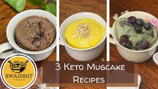 3 Must Try Keto Mugcakes  Keto Chocolate  Lemon  Blueberry Mugcake  Diabetes friendly recipes [upl. by Amaty]