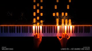 Lindo És  Só Quero Ver Você  Juliano Son Livres Para Adorar  Teclado Tutorial Piano Cover [upl. by Burnsed31]