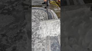 Foam scraping 354 satisfying asmr carpetcleganin Newaladdin shorts [upl. by Annayehc]