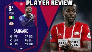 THE TANK 💪 84 ERIDIVISIE POTM SANGARE PLAYER REVIEW FIFA 22 ULTIMATE TEAM [upl. by Foscalina]