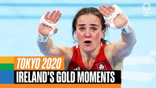 🇮🇪 🥇 Irelands gold medal moments at Tokyo2020  Anthems [upl. by Meisel]