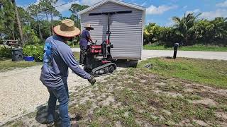 12x30 Shed Delivery  Finally from Sheds and More in FL [upl. by Jarad]