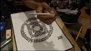 How to Make a Decorative CalligramFalligram [upl. by Ecnerwal]