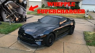 INSTALLING A WHIPPLE SUPERCHARGER ON MY 2018 FORD MUSTANG GT [upl. by Glenden278]