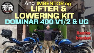 LOWERING KIT amp LIFTER for Dominar 400  Lowering Kit for Dominar  Lifter for Dominar [upl. by Nairahcaz]