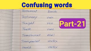 confusing words confused words english confusing words [upl. by Osicran]