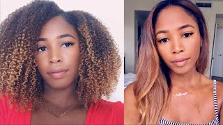 CURLY TO SILKY STRAIGHT HAIR TUTORIAL  SUNKISSEDCURLS [upl. by Letney]