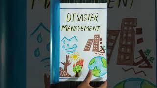 Disaster Management Project File 📂 Class 9th Social Science 😊 [upl. by Brittaney]