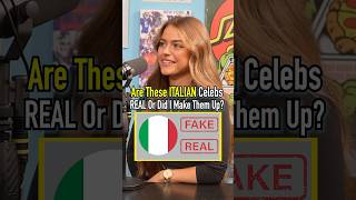 Are These ITALIAN CELEBRITIES Real Or Fake Jumo Guesses shorts italy celebrity guessinggame [upl. by Aicnorev292]